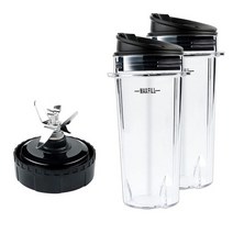닌자진공블렌더 울트라 초고속 상업용 믹서기 nutri ninja bl770 bl780 bl660 블렌더용 6개의 지느러미 추출기 교체, 검은색
