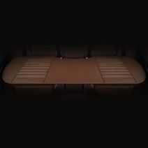 사계절용 카시트 뒤자석용 차량용방석 뒷자석시트커버 누빔시트, 135cm X 50cm, 브라운