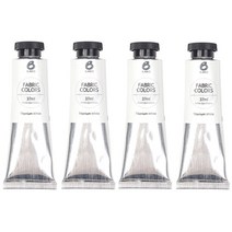 블랭코 염색물감, 37ml 티타늄 화이트 흰색 낱색 4개입