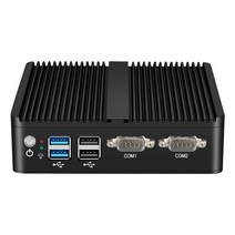 소형미니PC 미니 휴대용 산업용 한뼘 팬리스 PC IPC 인텔 셀러론 J4125 듀얼 기가비트 이더넷 RS232 HDMI VGA mPICE WiFi 4G LTE 4x USB 지원, [01] 4G RAM 64G SSD WiFi, [02] Intel Celeron 2955U