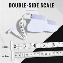 2PCS Automatic Telescopic Tape Measure Body 60 Inch Self-Tightening Measuring Ruler, 01 White