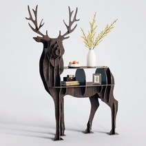 목공 장비 기계 laser cut 3d deer shelf bookcase furniture free vector cdr file 3d 퍼즐 계획 cnc laser, a