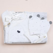 (오가닉로션+워시샘플5ml증정)라운배내저고리+손싸개 07Q0 17002 85803