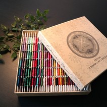 (당일출고)프랑스자수 면사204색상 세트 / 자수실패키지/자수실세트/실팔찌/십자수/cm면사204색상세트/생활자수