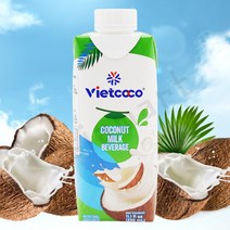 베트남 음료 비엣코코 코코넛밀크 드링크 330ml 마시는 코코넛 밀크 음료 베이킹 간식 재료 아시아마트 1ea, 2ea