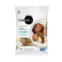 CJ 크레잇 치즈함박스테이크, 1개, 1kg