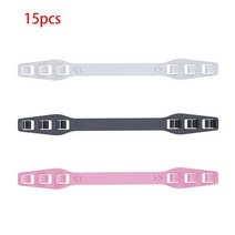 안전멜빵 조정 조끼 스트랩 315pcs 마스크 후크 안면 마스크 용 항 통증 귀 조절 홀더 버클 연장 로프 라인 밴드 헤드 마운트, 협력사, 5팩 15클립