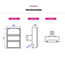 컨베이어벨트 부품 화물 승강용 기계 부속 10 개몫 컨베이어 체인 블록 및 칭다오 huali 자동 에지 밴딩 flk007 용 휠 컨베이어 블록 패드 누르기, 71x48x18mm 구멍 없음, 10개