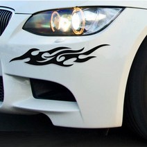 VIP 불꽃 타투 데칼스티커, 레드, 3호-40x8CM, 1개