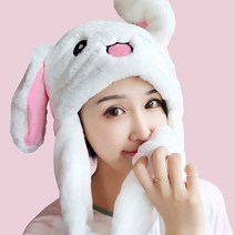 일호장신구 움직이는 토끼모자 귀달이모자