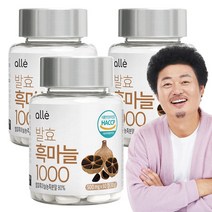 발효 흑마늘 1000 윤택 알레 500mg x 60정, 3개