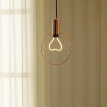 펜던트 조명 원형 링1등 카페조명 식탁등 전구미포함