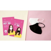 퓨어라이프 KF94 새부리형 2D마스크 대형 (화이트 / 블랙), 1매입, 100개, 화이트