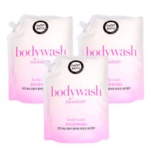 해피바스 모이스처 바디워시 리필용, 3개, 2000ml