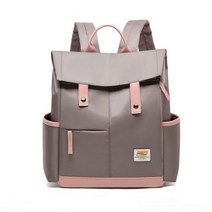 여성용 가죽 백팩 디자이너 숄더백 2021 백팩 십대 소녀용 학교 가방 대용량, Khaki