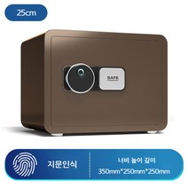 가정용 지문인식 금고 보관함 미니 소형 개인 지폐 비밀 박스, I