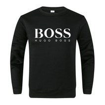 가을 겨울 시즌 스타일 남자 유럽 사이즈 맨투맨 솔리드 라운드 맨투맨 모자가 없다 HUGO BOSS
