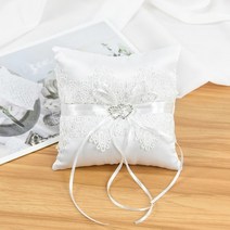 파티 용품 화이트 웨딩 꽃 바구니 실크 꽃 소녀 바구니 웨딩 장식 웨딩 신부 들러리 꽃, 15cm pillow ring