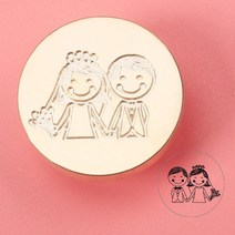 로맨틱 러브 왁스 스탬프 헤드 신부와 신랑 골동품 씰링 Scrapbooking 우표 결혼식 초대장 장식, 08 H