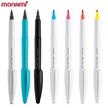 모나미 프러스펜S 0.4mm 플러스펜 수성펜 필기구, 블랙-화이트바디