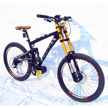새로운 브랜드 내리막 산악 자전거 알루미늄 합금 프레임 오일 디스크 브레이크 소프트 테일 bicicleta 야외 스포츠 mtb 자전거, 검은색, 24 속도
