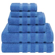 American Soft Linen 오버사이즈 목욕 타월 40x80 세이지 그.. 정품보장, 6 Piece Towel Set, Electric Blue