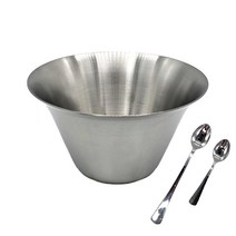 스텐 디저트볼 샤베트볼 1개입 플레이팅 빙수그릇 전용 스푼, 파인애플/코코넛 샤베트 전용 스푼(스테인리스) 2개, 1개