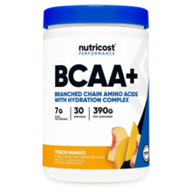 뉴트리코스트 BCAA 분말 복숭아망고 30서빙 Nutricost Hydration Powder Peach Mango 30Servings, 상세내용참조, 없음