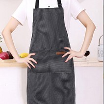 H형 길이조절 방수 앞치마, C, 스트라이프, 1개