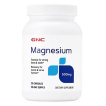 GNC 마그네슘 500mg 120정 (총1개), 1개, 1개