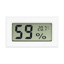 측량분석장비LCD 내장 미니 디지털 온도계 및 측정기 센서 게이지, 01 WHITE