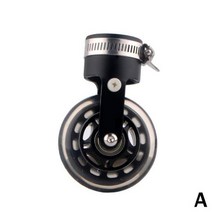 카본휠셋 카본삼발이 라이트웨이트휠 접이식 자전거 보조 휠 스크롤 휠 부스터 보조 롤러 훈련 휠 보조 부스터 v6g0, 검은색