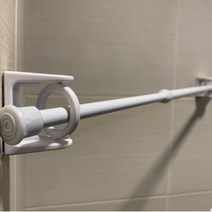 코너 압축 봉 홀더 커튼 받침 행거 거치대