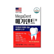 메가덴트 프로폴리스 잇몸 영양제 칼슘, 60정, 1개