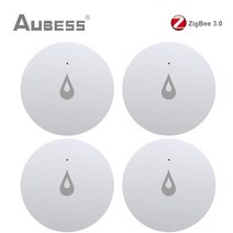 누수탐지기 누수탐지봉 배관 누수 탐지기 zigbee 3 0 tuya 감지기 홍수 센서, 4개