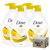 유니레버 도브 바디워시 유자향 (1000ml), 4개입