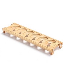 중국 청화 찻잔 도자기 6개 세트 대나무 받침대 포함 삿갓잔 술잔 애주가 선물