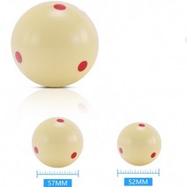 당구 훈련 공 6 반점 수지 큐 52mm/ 57mm (선택) 수영장과 스누커 연습, 01 American Pool 57mm
