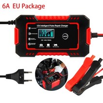 카충이 배터리재생기 car 배터리 충전기 12v 24v 전자동 디지털 디스플레이 10a, 6위 아이 레드