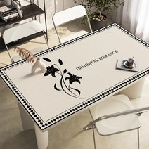 가죽 식탁매트 식탁 테이블 책상 보호필름 유리대용 가죽 방수 식탁매트, 80x150cm, G