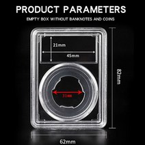 레고장 피규어 레고 건담 장식장 진열장 맞춤형 투명 아크릴 동전 디스플레이 슬래브 홀더 보관 상자 등급, 24 31mm_01 10 pcs