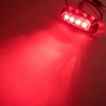 레드 보트 네비게이션 LED 방수 링 신호 램프 사이드 마커등 해양 요트 장식 조명 4 개, [06] 4PCS Red