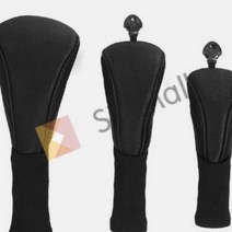 SY몰 골프클럽 헤드커버 3종세트 블랙 골프채커버 아이언통커버 아이언카바
