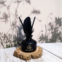 블랙 페더 디퓨저 100ml 고급인테리어 블랙 보틀 실내방향제 차량용 머리안아픈 뷰티풀제이제이 정정아마켓, 블랙쇼핑백+1000, 200ml27000원, 01-JJ가든