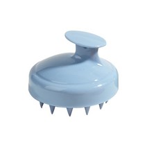 저스트앳 실리콘 샴푸 두피 헤어 마사지기 마사지 빗 목욕 브러시 샤워 케어 도구, [05] Light Blue