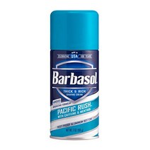 Barbasol Pacific Rush with Caffeine and Menthol Thick Rich Shaving Cream 7 oz (Pack of 2), 1