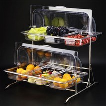실온쇼케이스 카페 제과 런치 반찬 쇼케이스, 1/1 멜라민 높은 4CM + 선반 + 플립