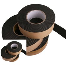 뉴리웹 스폰지테이프 블랙 폭 30MM 두께1MM 에바테이프 문틈테이프 붙이는스펀지, 두께5mm
