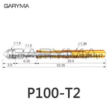 P00-A2 P00-B P00-LM R00-2W 스프링 프로브 포고 핀, 13 P00-T2