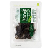 일본 육포 안주 【3봉지】산카이코 바삭바삭 구운 다시마 무첨가 홋카이도산 천연 스낵 감칠맛이 가득한 간식 건강, 25그램 (x3)
